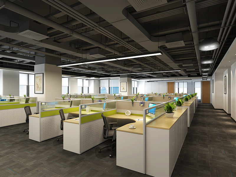 How should office furniture for large companies balance comfort and practicality?